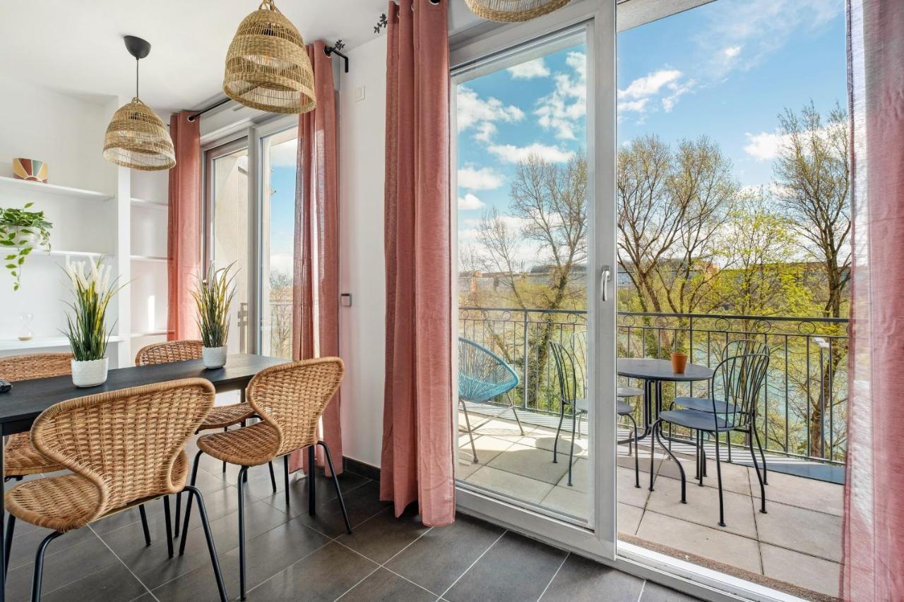 Lyon Cite- Appartement Vue Rhone Terrasse-Caluire 外观 照片